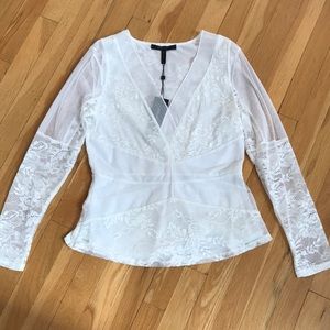 BCBGMaxAzria lace top